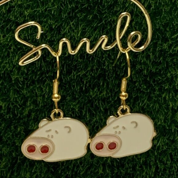 Pig Earring, Gift Idea, Pig Jewelry, Silly Earring, Hog Earring, Hog Jewelry - Picture 3 of 5